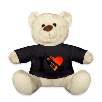 Men's Trumpet Playing Trumpet Trumpets Players - Teddy Bear - black - Front