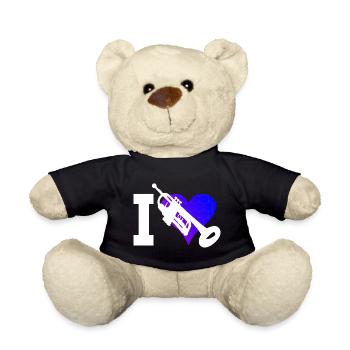 Trompetenspieler Damen Trompeten Spieler - Teddy - Schwarz - Vorne