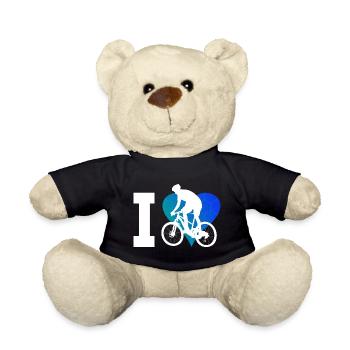 MTB cycling cycling mountain bike cyclists - Teddy Bear - black - Front