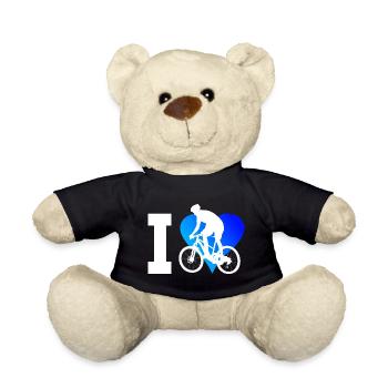 Cyclisme Hommes Femmes Vététistes Cyclistes - Nounours - noir - Devant