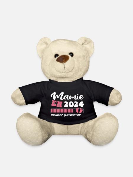 Mamie en 2024 | Cadeau future mamie 2024 Cadeau - Nounours - noir