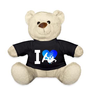 Kitesurf Herren Damen Kite Kiten Kitesurfing - Teddy - Schwarz - Vorne