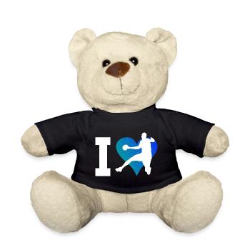 Handball players Handball players Handball games - Teddy Bear - black - Front