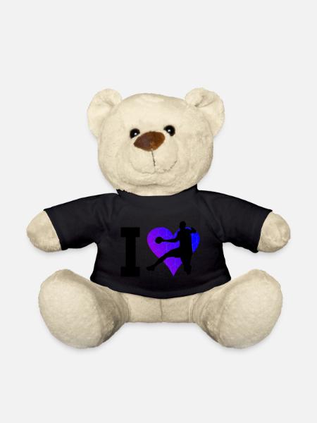 Handball Handball Handball Femmes Hommes - Nounours - noir