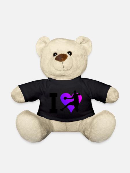 Handball Handballer Handballspieler Herren - Teddy - Schwarz