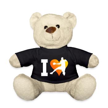 Handball handball players handball players - Teddy Bear - black - Front