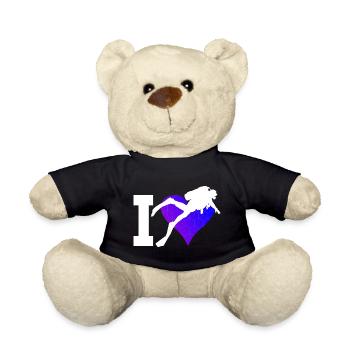 Scuba Taucher Taucher Tauchen Damen Diver - Teddy - Schwarz - Vorne