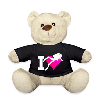 Plongeur Plongeur Plongeur Plongeurs Plongée Dames - Nounours - noir - Devant