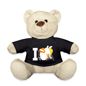 Percussionniste batteur masculin - Nounours - noir - Devant
