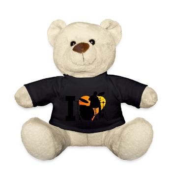 Percussionniste Hommes Femmes Tambours - Nounours - noir - Devant