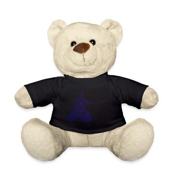 Men's Women's Martial Arts Aikido Martial Arts - Teddy Bear - black - Front
