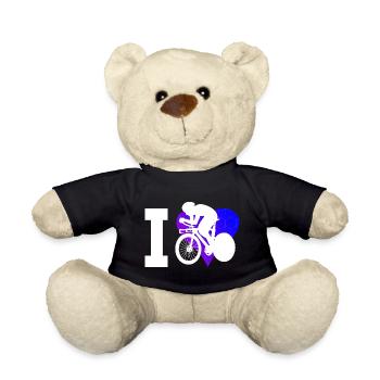 Cycliste sur route Hommes Vélo de route Femmes - Nounours - noir - Devant