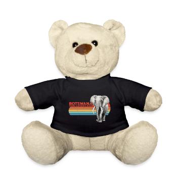 Elefant Botswana - Teddy - Schwarz - Vorne