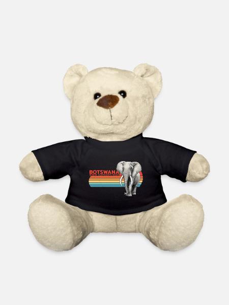 Elefant Botswana - Teddy - Schwarz