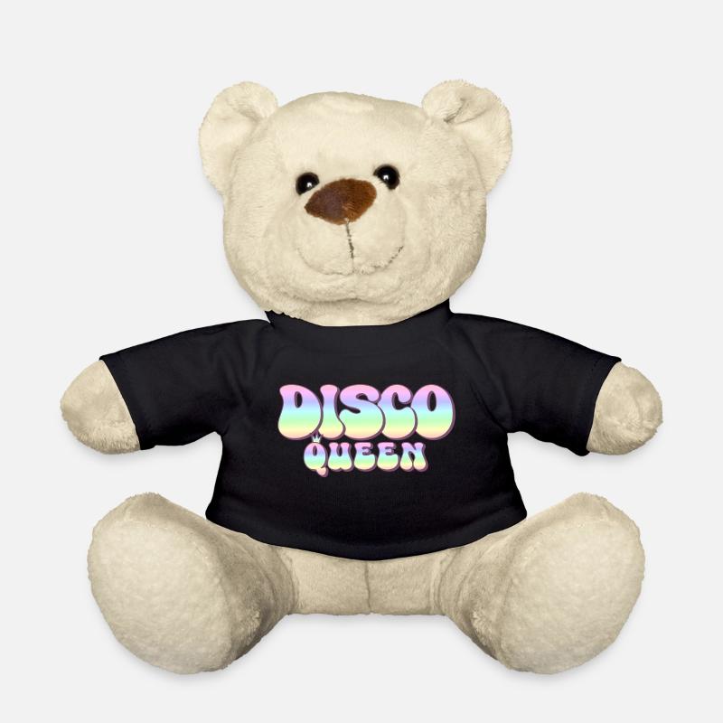 Discoqueen 70er Jahre Party groovy 70s Disco Queen - Teddy - Schwarz