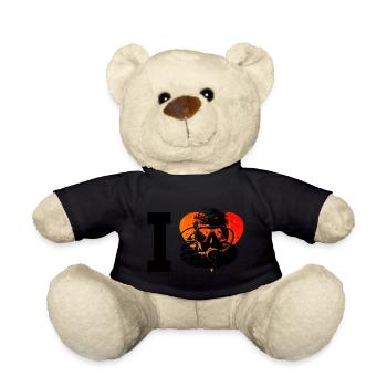 Diver Scuba Diver Diver Men's Diving - Teddy Bear - black - Front