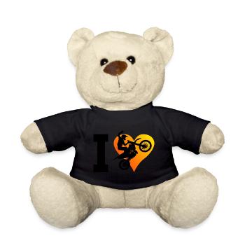 Dirt Biker Men's Dirt Bike Dirt Bike Supermoto - Teddy Bear - black - Front