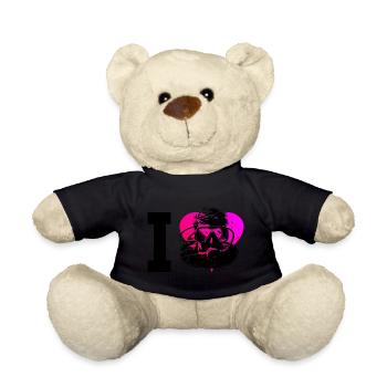 Diver Taucher Scuba Tauchen Diving Free Dive - Teddy Bear - black - Front