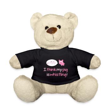 Je pense que mon cochon siffle! - Nounours - noir - Devant