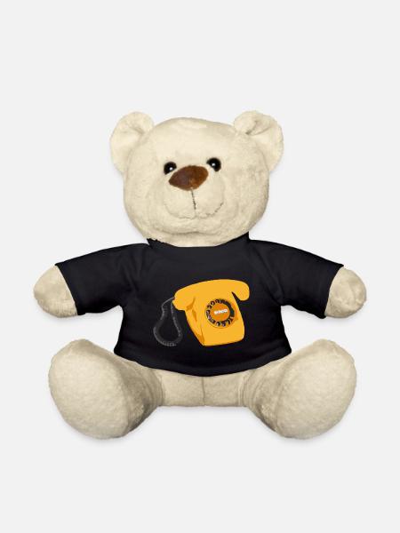 Telefon Retro - Teddy - Schwarz