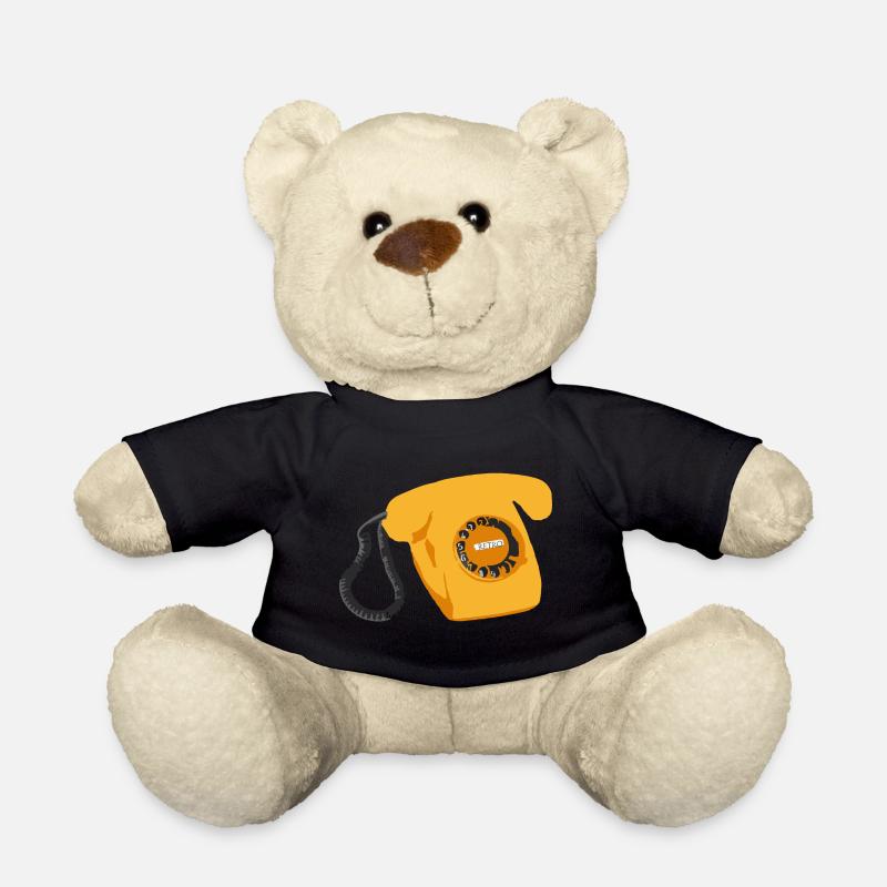 Téléphone Rétro - Nounours - noir