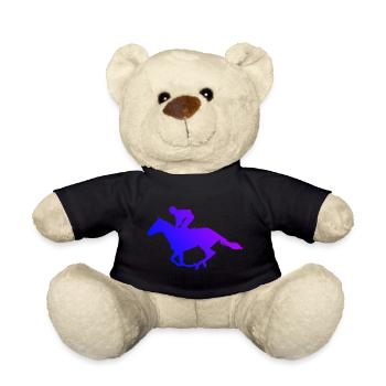 Men's Hunting Dressour Equestrian Sport Show Jumping - Teddy Bear - black - Front