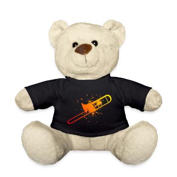 Dames Trombonistes Brass Band Tromboniste - Nounours - noir - Devant