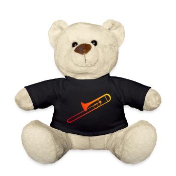 Posaunisten Damen Posaunist Posaune Herren - Teddy - Schwarz - Vorne