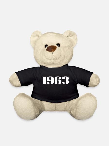 1963 - Geschenk geboren im Jahr 1963 - Teddy - Schwarz