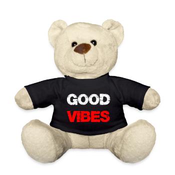 Bonnes vibrations - Nounours - noir - Devant