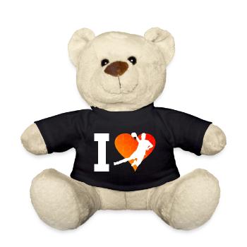 Herren Handballspieler Damen Handballspielen - Teddy - Schwarz - Vorne