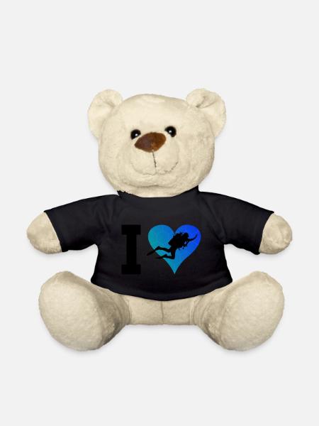 Herren Taucher Tauchen Scuba Tauchen Scuba Taucher - Teddy - Schwarz