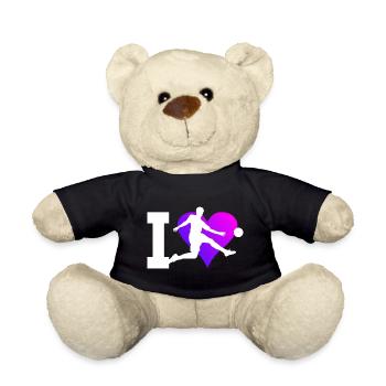 Football Football Matches Women's Football Players - Teddy Bear - black - Front