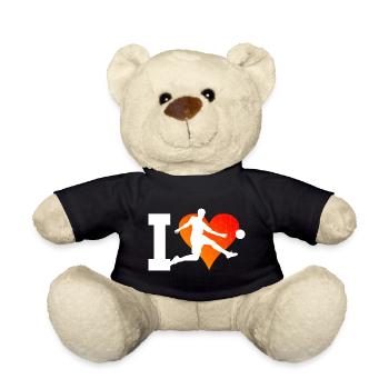 Fussballspielen Fussballer Fussballspieler - Teddy - Schwarz - Vorne