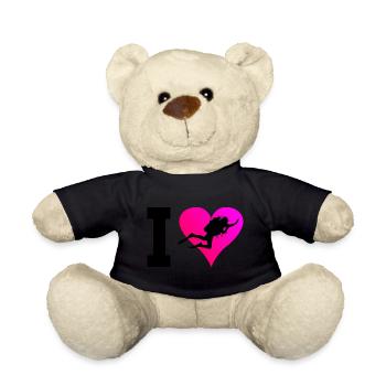 Scuba Tauchen Scuba Diver Free Dive Diver - Teddy - Schwarz - Vorne