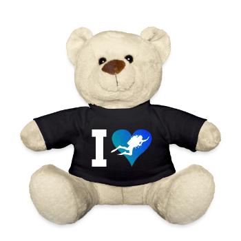 Diving Scuba Diver Scuba Taucher Scuba Tauchen - Teddy - Schwarz - Vorne