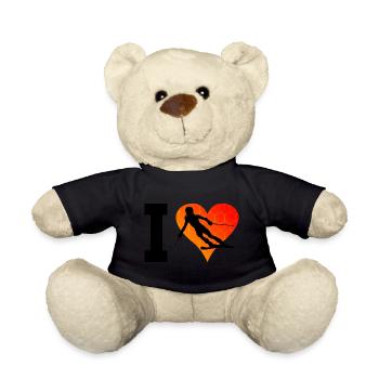 Sports d’hiver féminins Skieurs masculins Stunt Ski - Nounours - noir - Devant