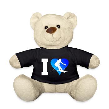 Skiers Freestyle Skiers Skiing - Teddy Bear - black - Front