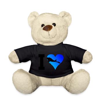 Free Dive Diver Damen Scuba Taucher Herren - Teddy - Schwarz - Vorne