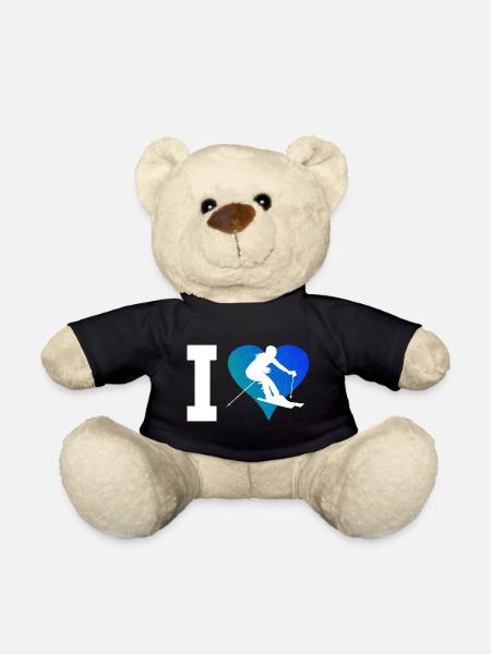 Skiing Freestyle Skifahrer Skifahrer Skifahren - Teddy - Schwarz