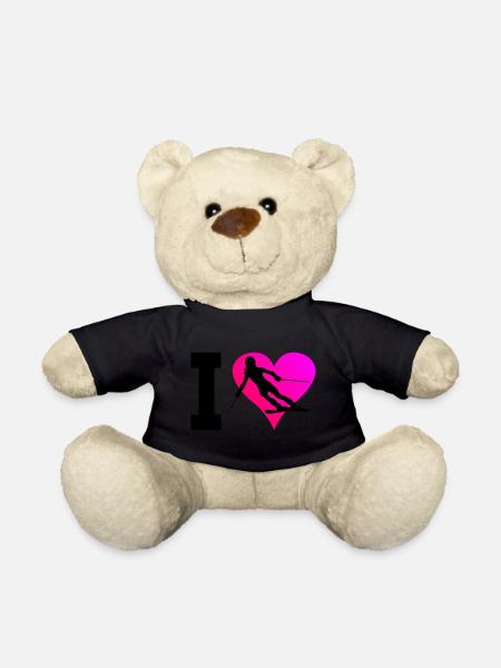 Skifahrer Freestyle Skifahrer Stunt Ski - Teddy - Schwarz