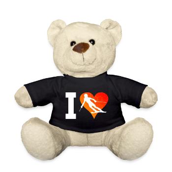 Skiing Skiing Men's Skier Stunt Ski - Teddy Bear - black - Front