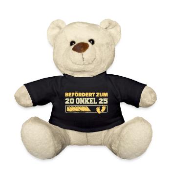Grossesse Annoncer Naissance 2025 Oncle - Nounours - noir - Devant