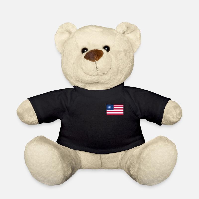 drapeau américain - Nounours - noir