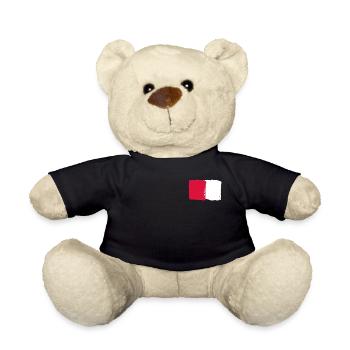 Rot und Weiß used look - Teddy - Schwarz - Vorne