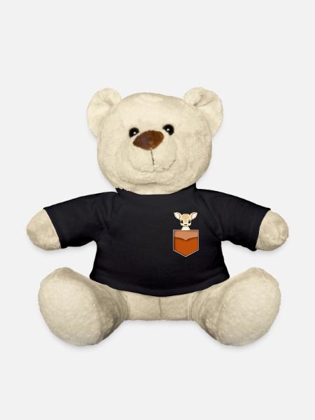 Pocket Bambi Reh in der Tasche - Teddy - Schwarz