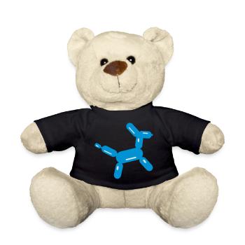 Balloon Animal Poodle - Teddy Bear - black - Front