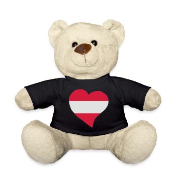 Austrian Herz - Teddy - Schwarz - Vorne