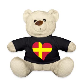  heart - Teddy Bear - black - Front