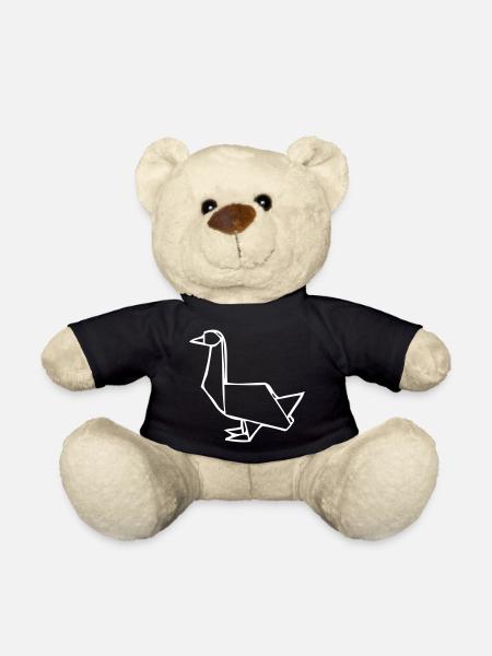 Gans | Ente | Origami - Teddy - Schwarz
